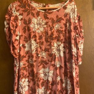 Floral Loft crinkle top